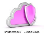 cloud and shield  cloud... | Shutterstock . vector #360569336