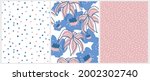 cute hand drawn floral and... | Shutterstock .eps vector #2002302740