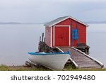 Beautiful Red Fishing Shack And ...
