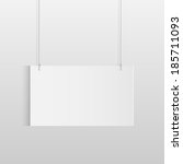 illustration of a white hanging ... | Shutterstock .eps vector #185711093