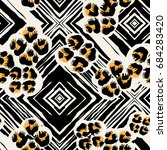 seamless textile  pattern print ... | Shutterstock .eps vector #684283420