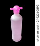 High realistic pink bottle in...