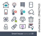smart house technology system... | Shutterstock .eps vector #294627413