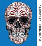 realistic day of the dead sugar ... | Shutterstock .eps vector #169200950