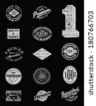 vintage label vector set | Shutterstock .eps vector #180766703