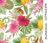 tropical background seamless... | Shutterstock .eps vector #1579331599