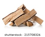 Pile Of Firewood Isolated On A...