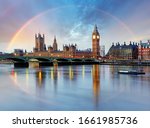 London With Rainbow   Houses Of ...