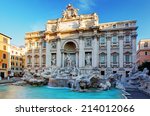 Fountain Di Trevi  Rome  Italy.