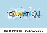 education creative word over... | Shutterstock .eps vector #1027102186