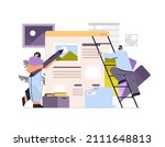 developers couple creating... | Shutterstock .eps vector #2111648813