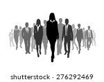 business people crowd walk... | Shutterstock .eps vector #276292469