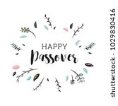 Happy Passover Card With Floral ...