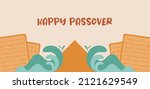 Passover Greeting Banner With...