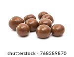 chocolate dragÃ©e isolated on white background
