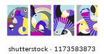 vector abstract colorful... | Shutterstock .eps vector #1173583873
