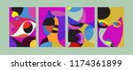 vector abstract colorful... | Shutterstock .eps vector #1174361899
