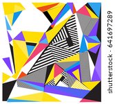 vector of triangle geometric... | Shutterstock .eps vector #641697289
