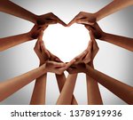 Heart Hands As A Group Of...