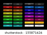 colorful set of web buttons | Shutterstock .eps vector #155871626