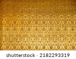 Gold ornamental pattern  wall...