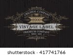 vintage typographic label... | Shutterstock .eps vector #417741766