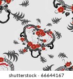 beautiful decorative background ... | Shutterstock . vector #66644167