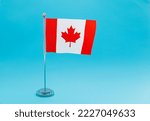 Canadian Table Flag Waving On...