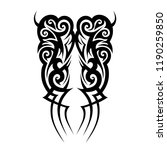 tribal pattern tattoo art deco... | Shutterstock .eps vector #1190259850