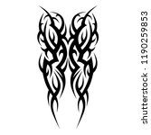 tribal pattern tattoo art... | Shutterstock .eps vector #1190259853