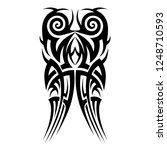 tribal tattoo art designs art. | Shutterstock .eps vector #1248710593