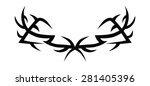 tribal tattoo for back pattern... | Shutterstock .eps vector #281405396