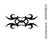 tattoo tribal lower back vector ... | Shutterstock .eps vector #306050813
