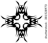 tribal tattoo design  vector... | Shutterstock .eps vector #381528973
