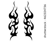 tribal flame tattoo design  art ... | Shutterstock .eps vector #462324736