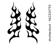 flames tribal vector icon... | Shutterstock .eps vector #462324793