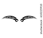 tattoo tribal lower back vector.... | Shutterstock .eps vector #610225910