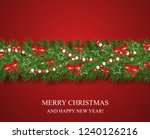 christmas and happy new year... | Shutterstock .eps vector #1240126216