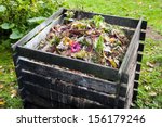 Compost Bin In The Garden