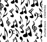 musical notes seamless tile | Shutterstock .eps vector #15069436