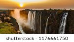 Wide Panorama Of Victoria Falls ...