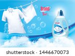 laundry detergent ad. white... | Shutterstock .eps vector #1446670073
