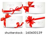 set of beautiful gift cards... | Shutterstock .eps vector #160600139