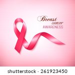 background with pink breast... | Shutterstock .eps vector #261923450
