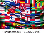 big flag background made of... | Shutterstock .eps vector #322329146