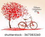 valentine's day background with ... | Shutterstock .eps vector #367383260