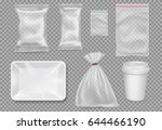 big set of plastic packaging  ... | Shutterstock .eps vector #644466190
