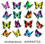 Colorful Butterflies Set....