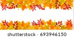 panorama fall autumn colorful... | Shutterstock .eps vector #693946150
