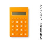 Calculator On A White Background